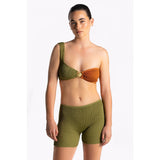 CLEONIE WATEGOS KINI MULTI bikini tops MOSS ESPRESSO / DELICATE