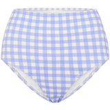 Ephemera GINGHAM CLASSIC HIGH WAISTED PANT - SKY bikini bottoms