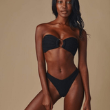 Montce Montce | Black Crochet Lulu (Zig Zag Stitch) Bikini Bottom Bikini Bottom