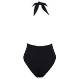 Montce Montce | Black Rib Tropez Tie-Up One-Piece One-Piece
