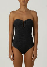 PARAMIDONNA | Emotional and cool swimwear and beachwear brand ONE PIECE FRIDA BLACK Onesize