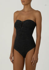 PARAMIDONNA | Emotional and cool swimwear and beachwear brand ONE PIECE FRIDA BLACK Onesize