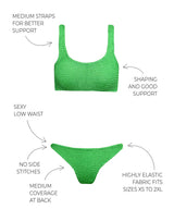 PARAMIDONNA TWO PIECE BIKINI EMILY KIWI Onesize