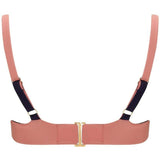 Revivre - to live again The 'Celine' Reversible Underwire Bikini Bra in Azura Rose bikini tops