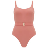 Revivre - to live again The 'Elle' Reversible One Piece in Azura Rose one piece