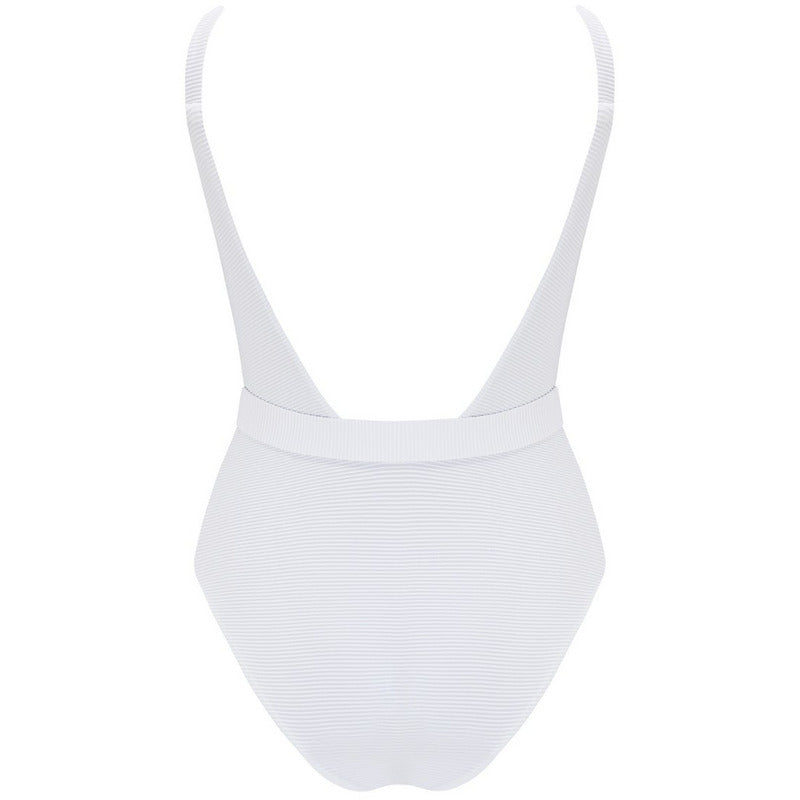 Revivre - to live again The 'Elle' Reversible One Piece in White Seagrass One Piece