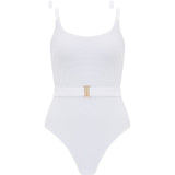 Revivre - to live again The 'Elle' Reversible One Piece in White Seagrass One Piece Extra Small / White Seagrass