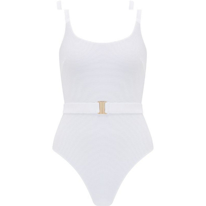 Revivre - to live again The 'Elle' Reversible One Piece in White Seagrass One Piece Extra Small / White Seagrass
