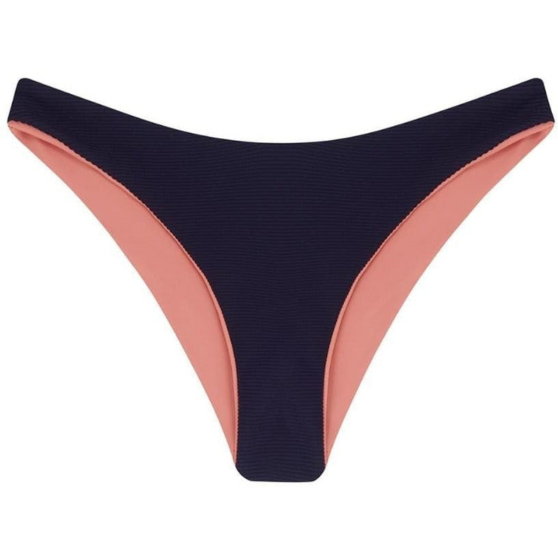 Revivre - to live again The 'Noemi' Reversible Bikini Brief in Azura Rose Bikini Bottom Extra Small / Azura Rose