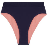 Revivre - to live again The 'Oriane' Reversible Bikini Brief in Azura Rose Bikini Bottom Extra Small / Azura Rose