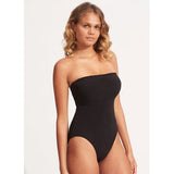 Seafolly Sea Dive | DD Bandeau One Piece | Black One Piece