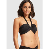 Seafolly Seafolly | Halter Bandeau | Black bikini top