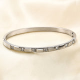 Inlaid Zirconium Bracelet