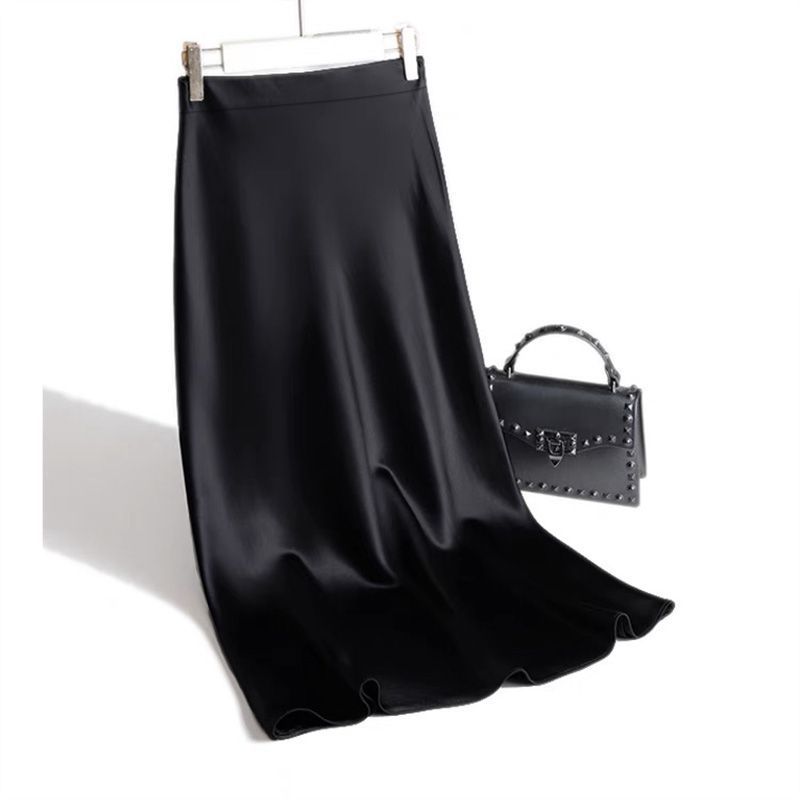 Silky Satin A line Skirt