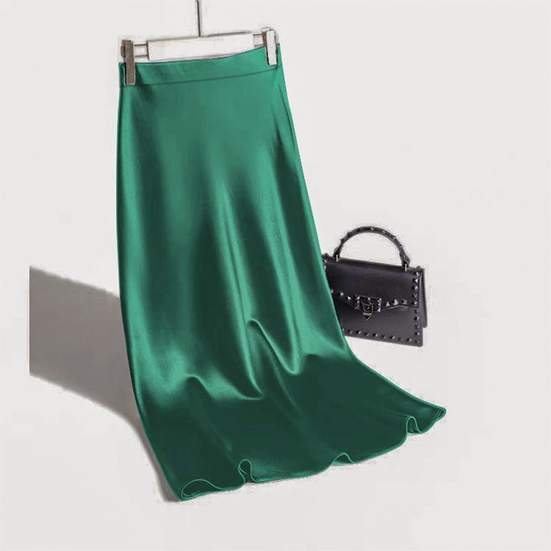 Silky Satin A line Skirt