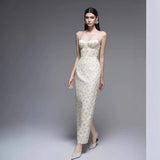 Romantic  Embroidered Strap Dress