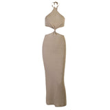 Women's Long Dress Vacation Style Backless