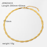 High Sense Gold Plated Stainless Steel Necklace Light Luxury