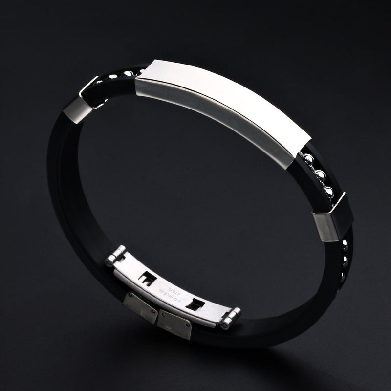 Simple Stainless Steel Men's Bracelet