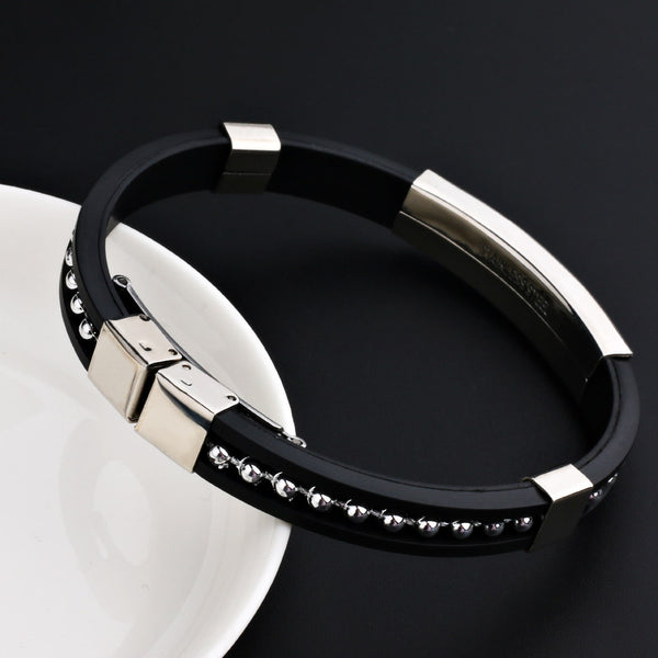 Simple Stainless Steel Men's Bracelet