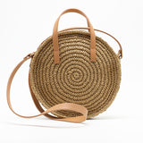 Round Straw Woven Bag