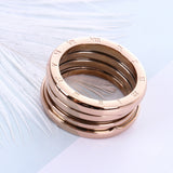 Titanium Steel Rose Gold Ring