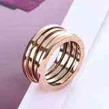 Titanium Steel Rose Gold Ring