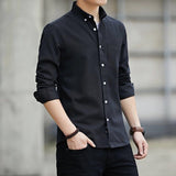 Slim Fit Casual Long Sleeve Shirts Business