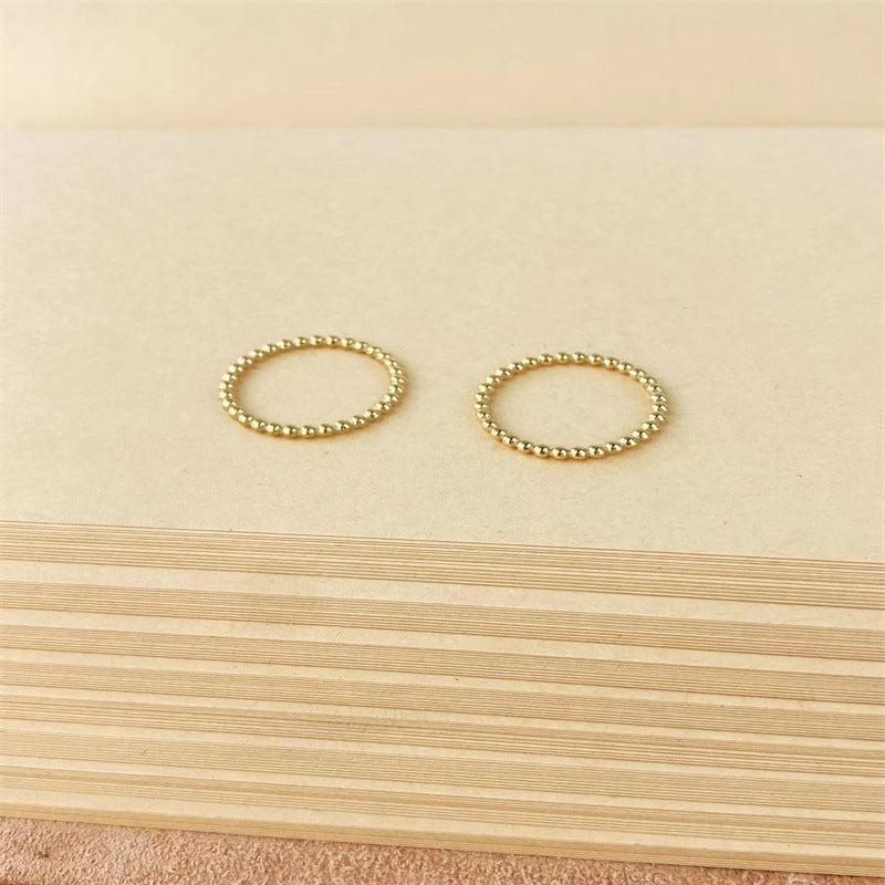 Solid Bead Stackable Ring