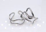 Adjustable Double Line Titanium Vintage Oil Pressure Stainless Steel Ring