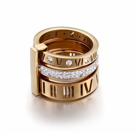 Roman Wild Letter Ring