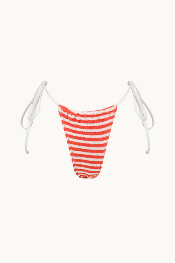 PENINSULA BRIEFS CORAL AND SUNSHINE STRIPE