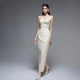 Romantic  Embroidered Strap Dress