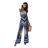 Printed Wrapped Pants Set