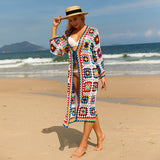 Beach Coat Hollow Party Cardigan Dress