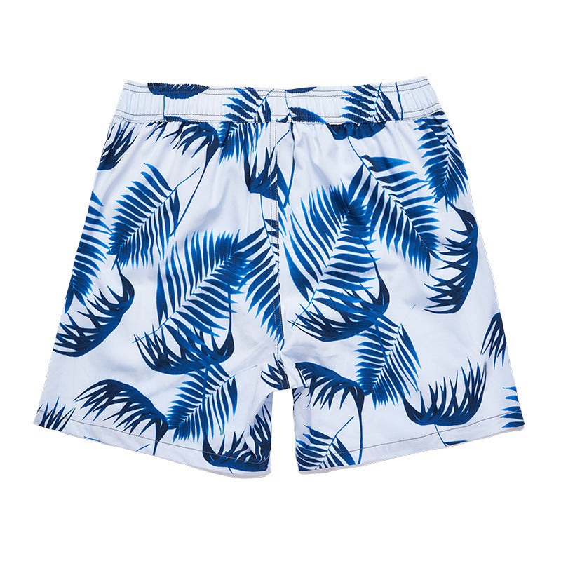 Men's Quick-drying Beach Pants Four-point Swimming Trunks Oversized Casual Shorts Beach Pants