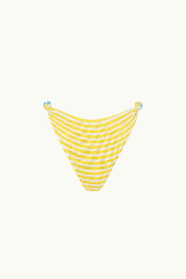 BORA BORA BRIEF AZURE & SUNSHINE STRIPE