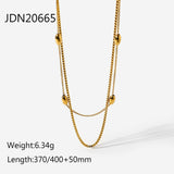 High Sense Gold Plated Stainless Steel Necklace Light Luxury