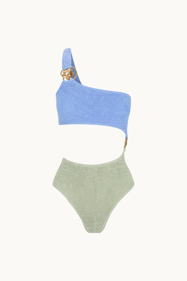 HIBISCUS MAILLOT - CORNFLOWER & SAGE