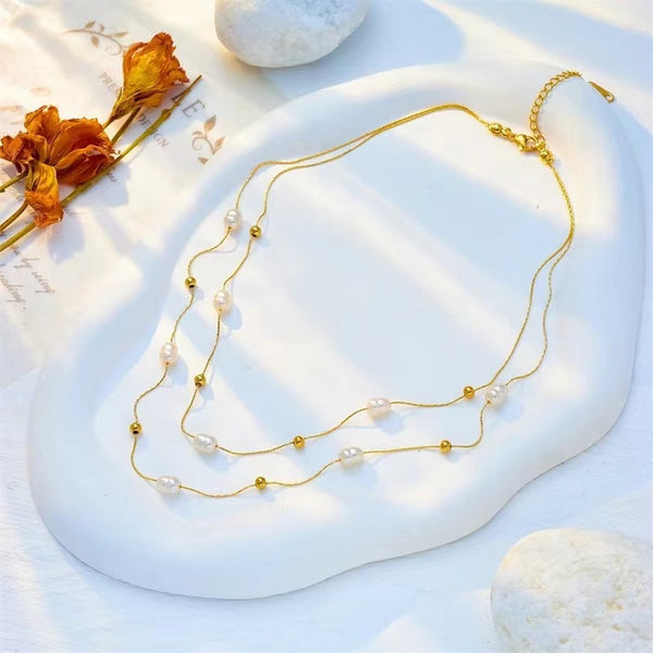 Double-layer Pearl Necklace
