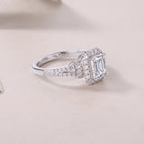 Moissanite S925, Silver And Platinum-plated