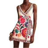 V-neck Wrap Style Mini