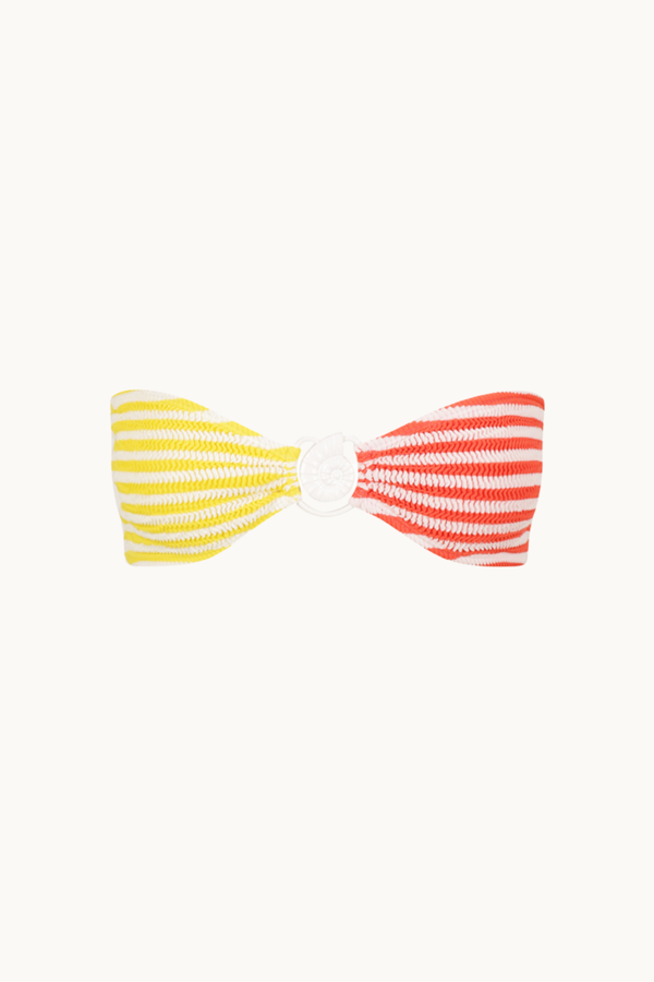 LYCHEE KINI CORAL AND SUNSHINE STRIPE