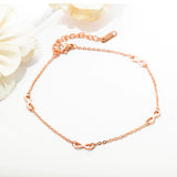 Eternal Rose gold anklet