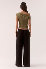 ZEYA TOP - SOFT KHAKI