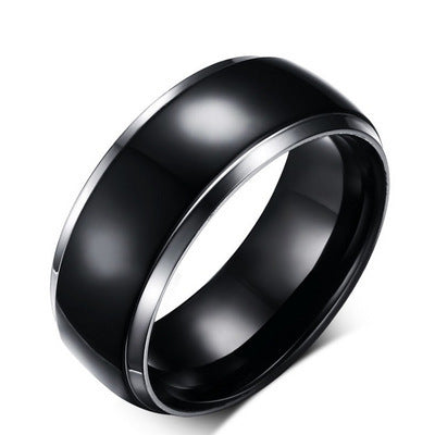 Titanium ring men's ring