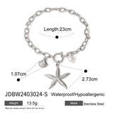 Stainless Steel Starfish Shell Bracelets