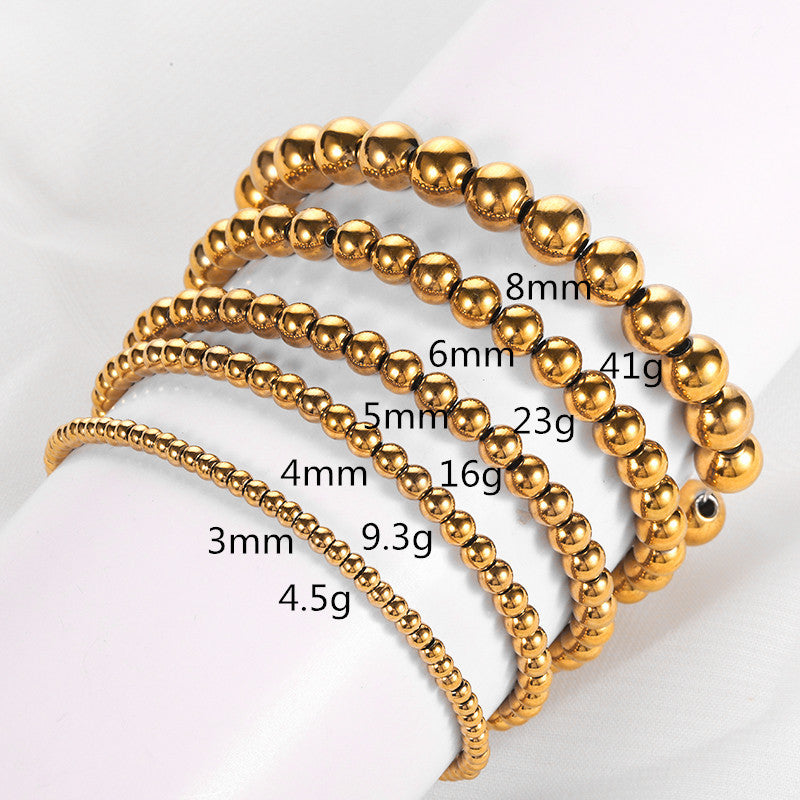 Stainless Steel Bead Bracelet