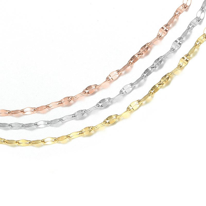 Multi-layered Titanium Steel Clavicle Chain