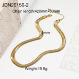 High Sense Gold Plated Stainless Steel Necklace Light Luxury